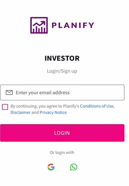 Sign up Flow: How to Sign up for the first time at Planify Application