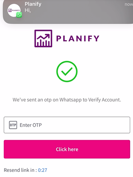 Sign up Flow: How to Sign up for the first time at Planify Application