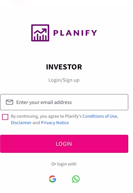 Sign up Flow: How to Sign up for the first time at Planify Application